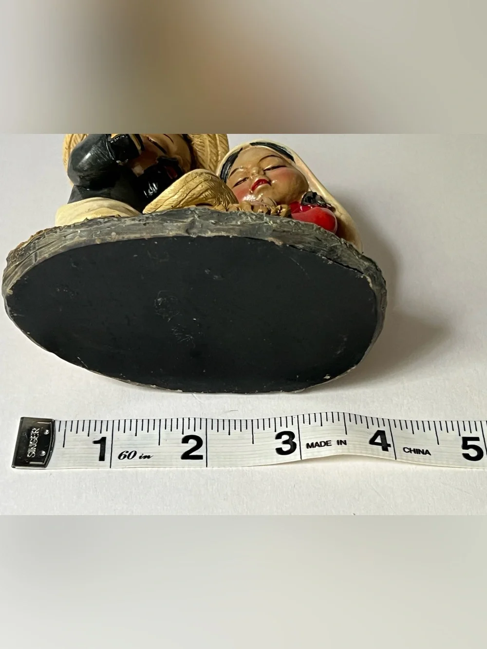 Hand-Painted Nativity Figurine Set - Red, Cream, Gold